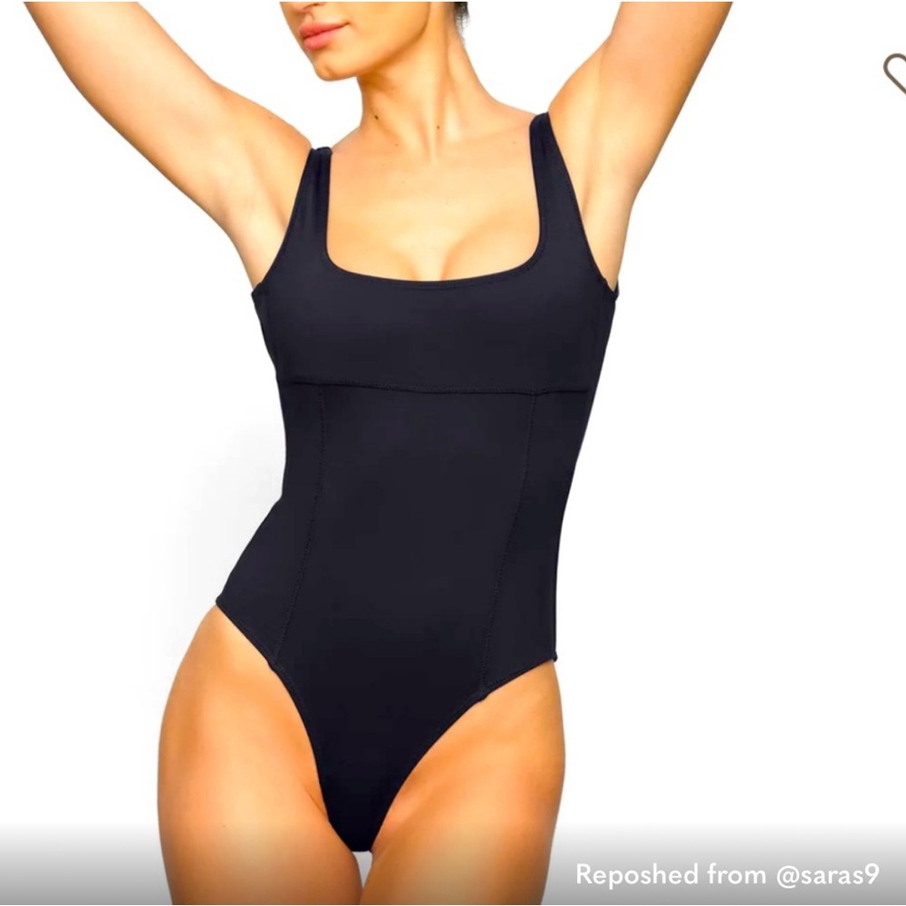 SKIMS Black One-Piece Swimsuit